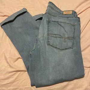 Denim cropped capris